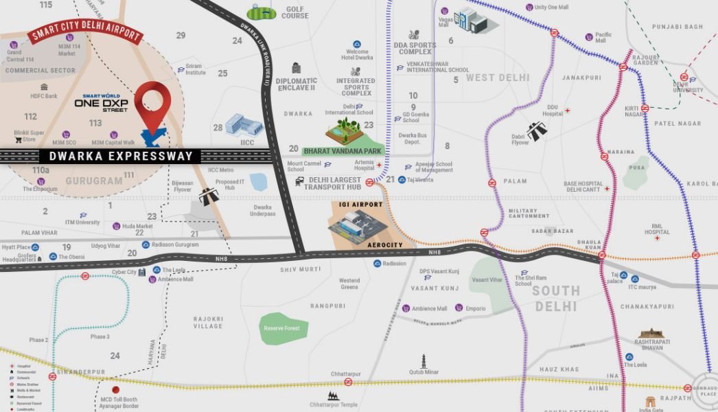 Smartworld One DXP Location Map